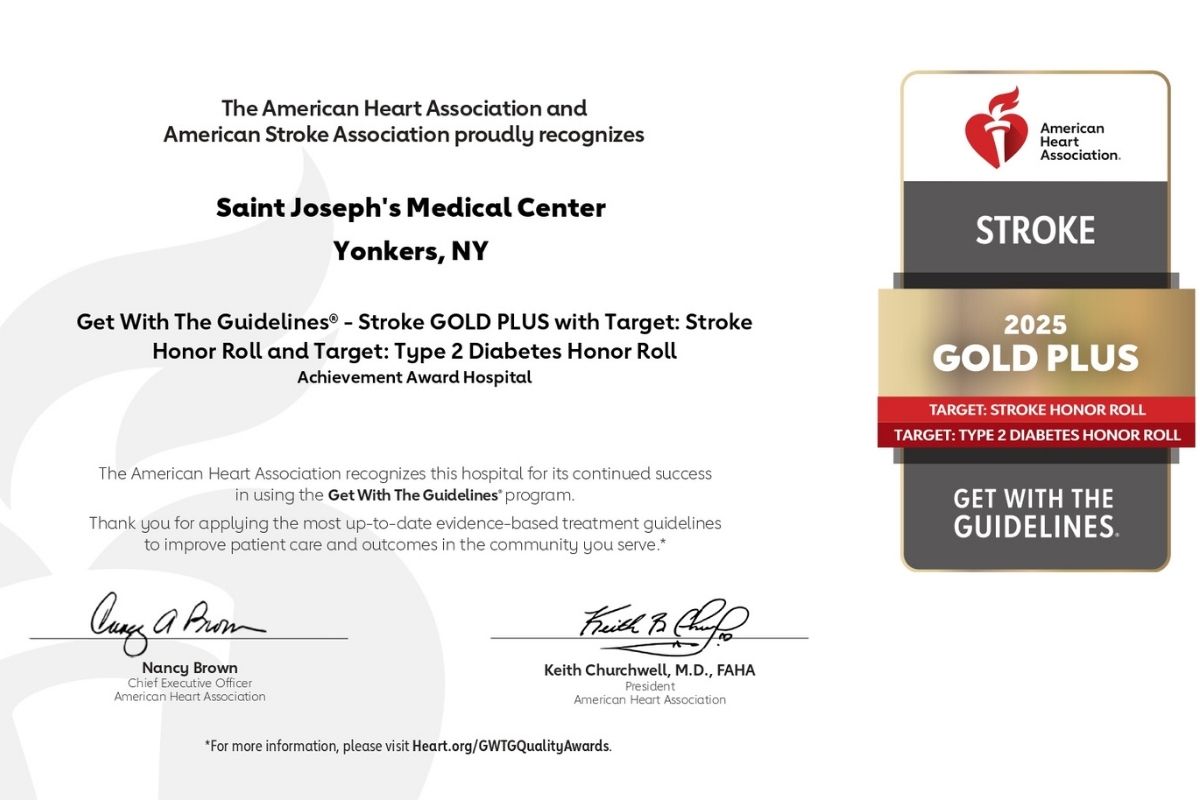 Stroke Award_For Website American Heart Association/American Stroke Association’s Get With The Guidelines® Stroke Gold Plus Quality Achievement Award